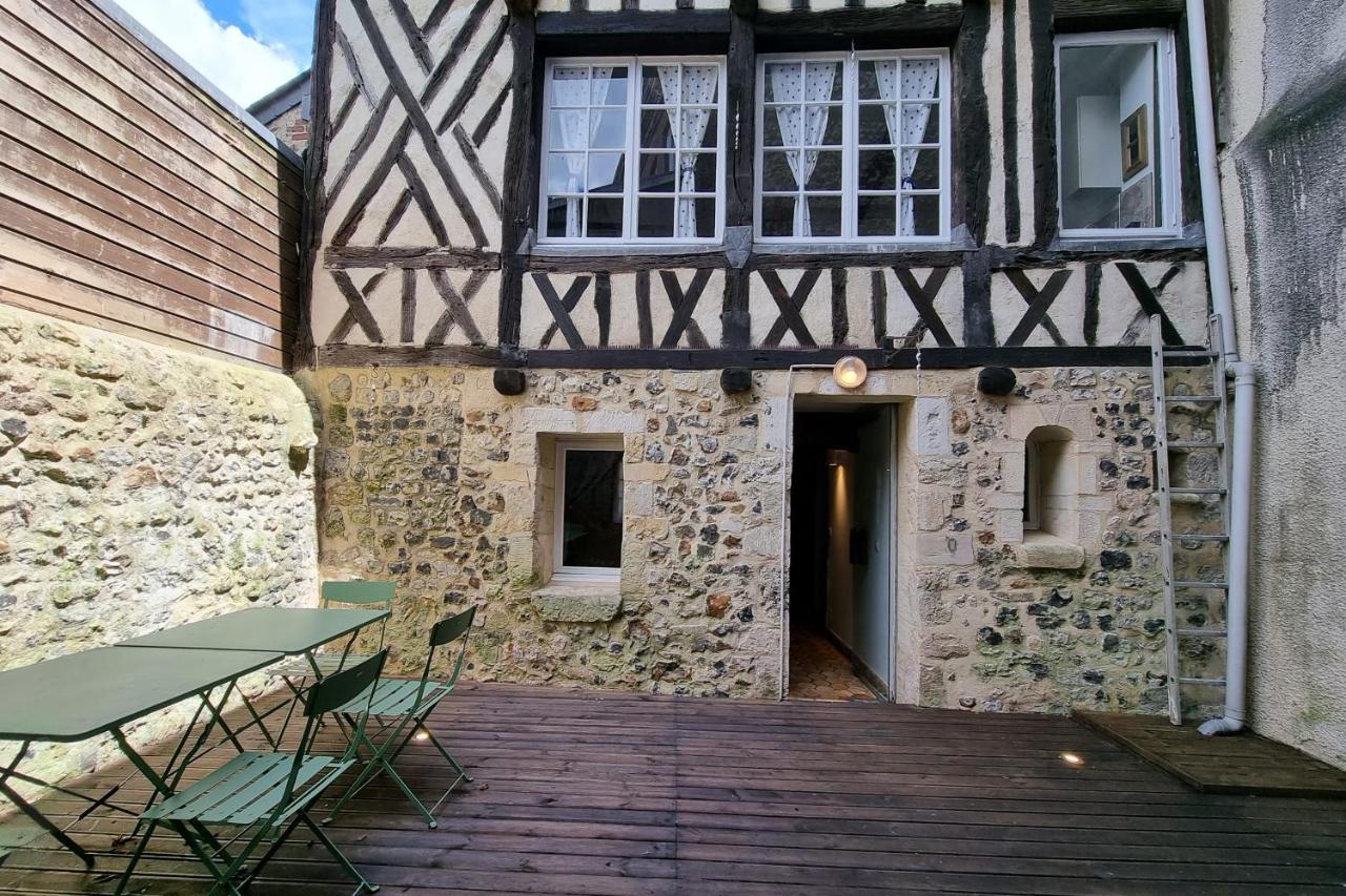 La Terrasse Notre Dame - Character House - 4P - Center Honfleur Exterior foto
