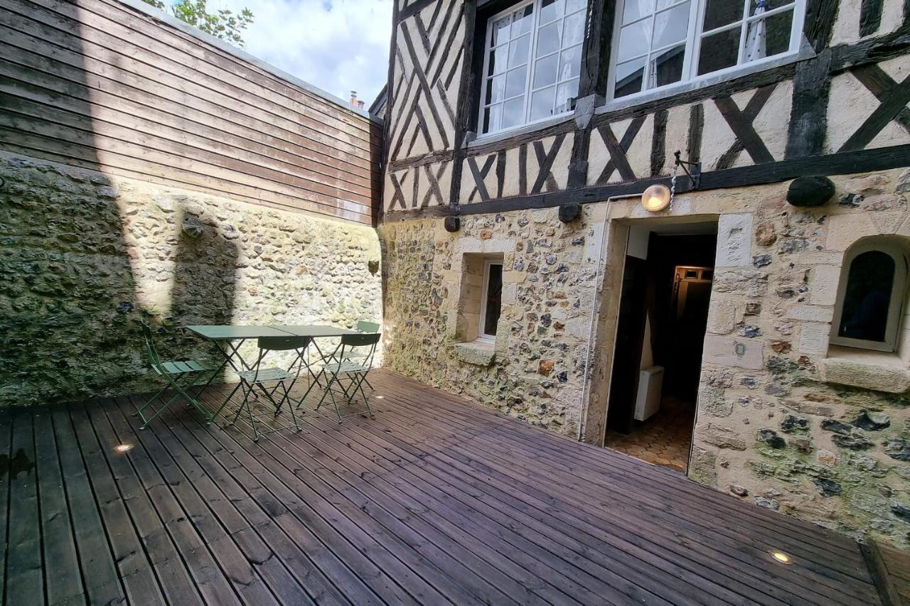 La Terrasse Notre Dame - Character House - 4P - Center Honfleur Exterior foto